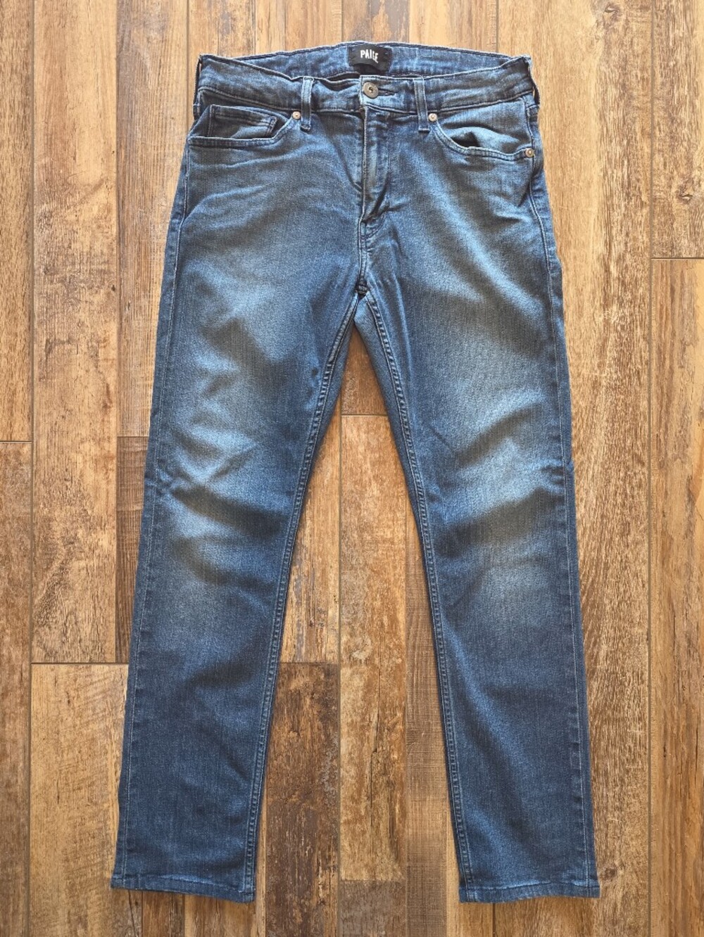 PAIGE - Lennox Slim Fit Jeans - 32 - Barnett Wash